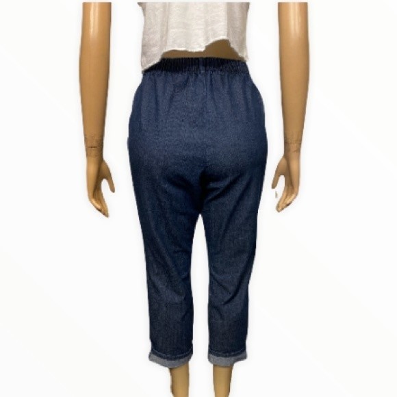 Chic Jean’s 90s relaxed mom Jeans elastic waist size 16P - Picture 6 of 13